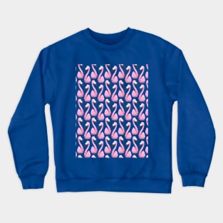 Flamingos Pattern Crewneck Sweatshirt